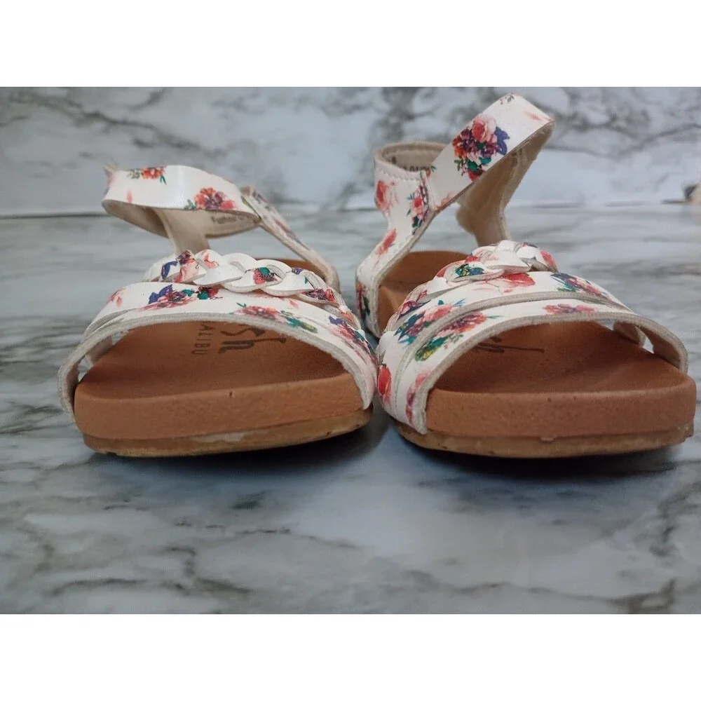 Blowfish Malibu White Floral Sandals Size 6